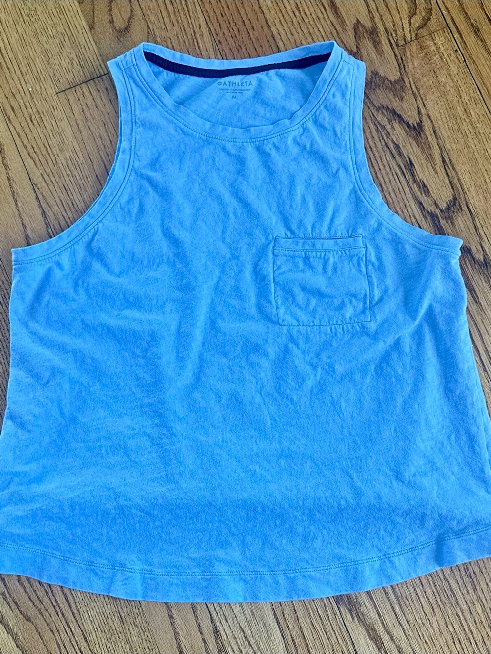 Athleta Blue Knit Tank Top